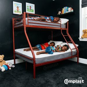 MBAS121-METAL-BUNK-BED AS121 190-X-140 red
