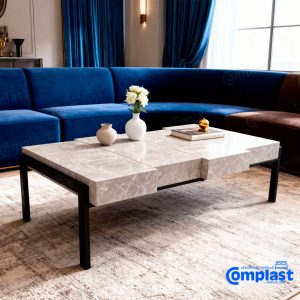 ZT75008WM COFFEE TABLE WARM GREY MARBLE QJ-28