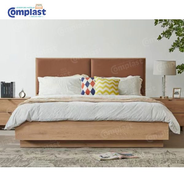 ZT81019 jL-01027 BED(PLATFORM) 18202020 NATURAL OAK#7055