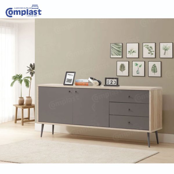 ZT81058 0D100B7 SIDEBOARD - ANTIQUE PINE & GREY