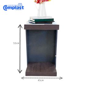 ZT81118 JL-08010 SIDE TABLE 450-380-550 NEW WALNUT & BLACK size