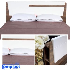 ZT81193 BS-1605B WOS WITHOUT STORAGE BED 1600*1900 MM 10(S)+10(L) WALNUT-WHITE