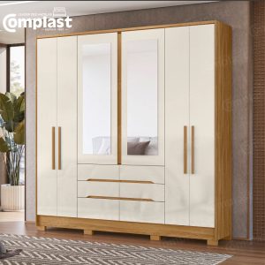 ZT81254 WARDROBE SAN FRANCISCO FREIJO:OFF WHITE MIRROR
