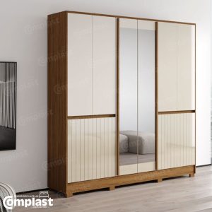 ZT81256 WARDROBRE ALASCA FREIJO:OFF WHITE MIRROR LEGS web