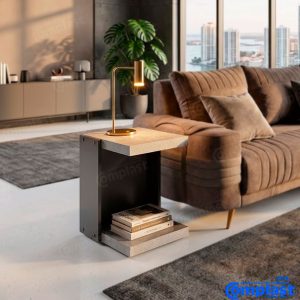 ZT81441 JL-08010 - SIDE TABLE 450*380*550 CEMENT:MATT GREY