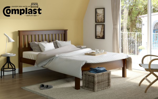 CAMA CASAL COMPLAST - LIT EN BOIS SOLID