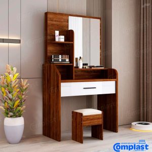 ZT80212 BS-1613D DRESSING TABLE (WALLNUT+WHITE)