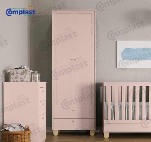 ZT80372 - 2D WARDROBE ZUPY ROSE NATURAL - L75 - l45.3 - H218