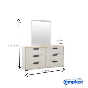 ZT80796 - JL-02012 DRESSER CHAMPANGE - L154 - l39 - H179.2 size