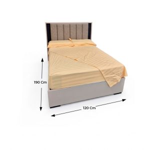 ZT81133 JL-01013B - BED(PLATFORM) 1200*1900 NEW CHAMPAGNE & BLACK OA size