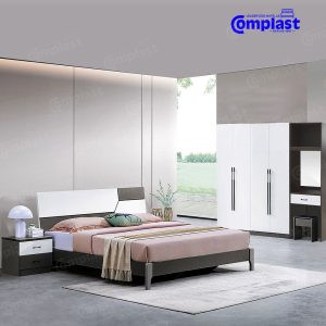 ZT81218 BEDROOM SET 6B07 GREY MATTE WHITE