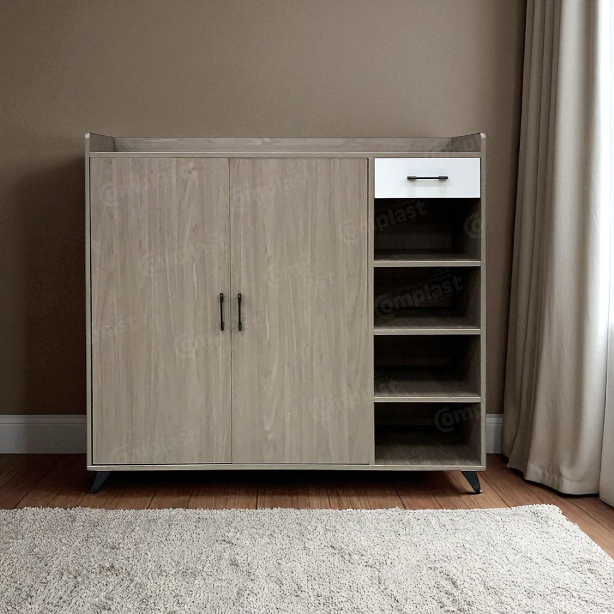 ZT80818 908E-SHOE-CABINET-WALNUT-LIGHT-GRAY bg ZT80818 908E-SHOE-CABINET-WALNUT-LIGHT-GRAY bg