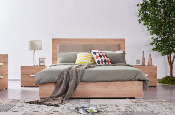 ZT80788 - JL-01016 BED NATURAL OAK