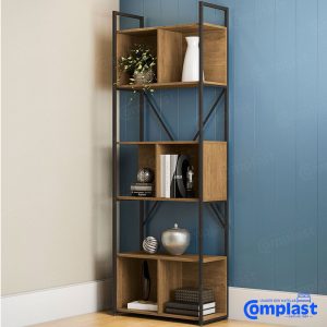 ZT81049-HIGH-BOOKCASE-WITH-NICHE-FREIJO-MATTE-BLACK
