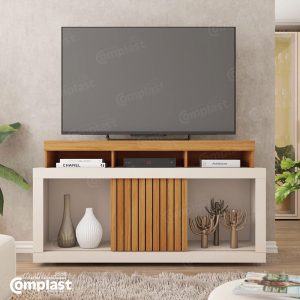 ZT81096 TV STAND - DRAGON 1.36 FREIJO:OFF WHIT