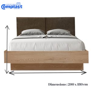 ZT81121 JL-01038 - BED(PLATFORM) 180-200 NATURAL OAK empty