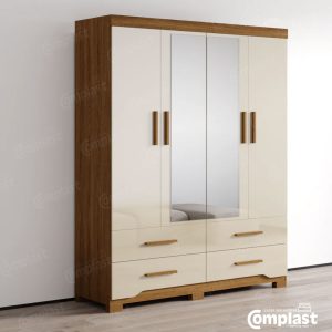 ZT81351 WARDROBE MIAMI FREIJO:OFF WHITE + MIRROR WEb