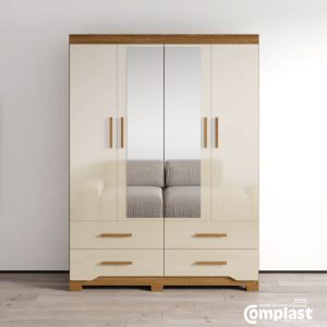 ZT81351 WARDROBE MIAMI FREIJO:OFF WHITE + MIRROR WEb